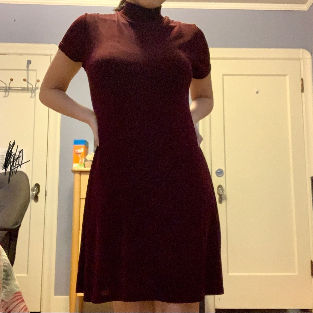 Dark burgundy dress
